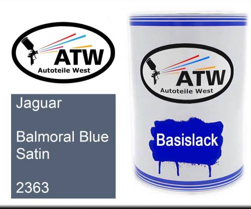 Jaguar, Balmoral Blue Satin, 2363: 500ml Lackdose, von ATW Autoteile West.